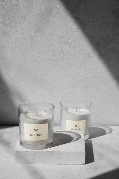 Free Candle Packaging Design Mockup Psd