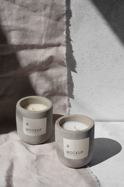 Free Candle Packaging Design Mockup Psd