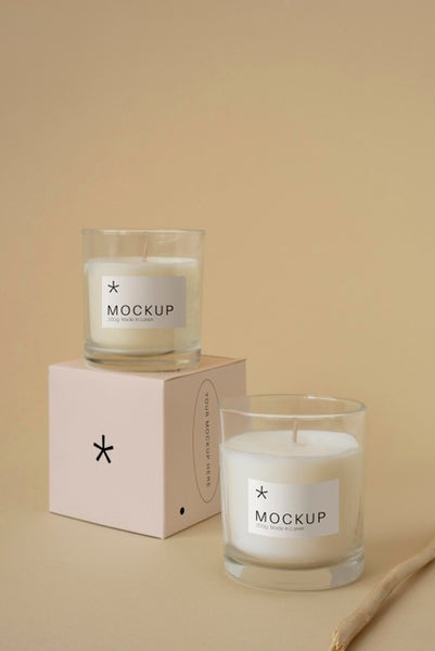 Free Candle Packaging Design Mockup Psd