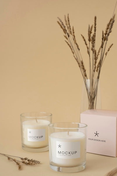 Free Candle Packaging Design Mockup Psd