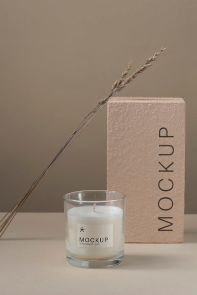 Free Candle Packaging Design Mockup Psd