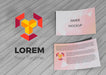 Free Card Brand Company Business Mock-Up Paper Psd