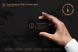 Free Card Mockup With Formal Hand