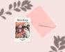 Free Card With Envelope And Leaves Shadow Psd