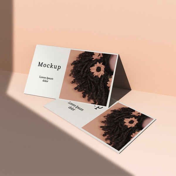 Free Card With Photo And Shadows Psd