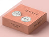 Free Cardboard Box With Sticker Mock Up Psd