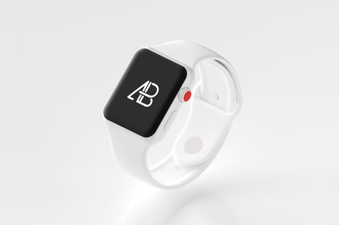 Free Ceramic Apple Watch Series 3 Mockup