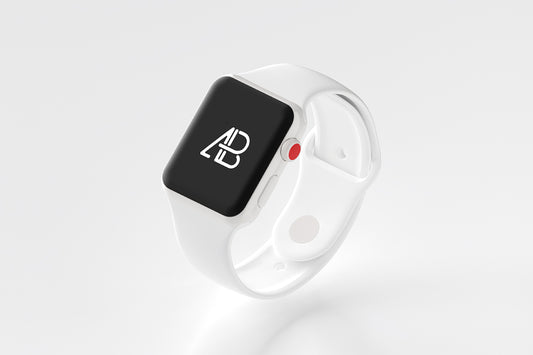Free Ceramic Apple Watch Series 3 Mockup