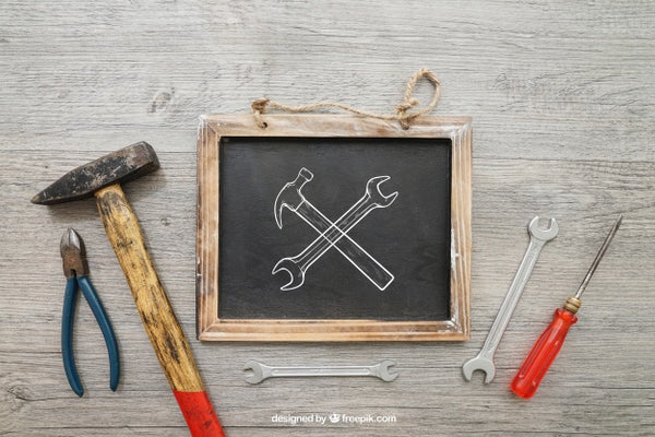 Free Chalkboard And Tools Psd