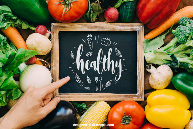 Free Chalkboard Mockup With Vegetable Designs Psd
