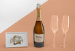 Free Champagne Bottle With Mock-Up Psd