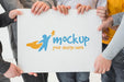 Free Children Community Concept Mock-Up Psd
