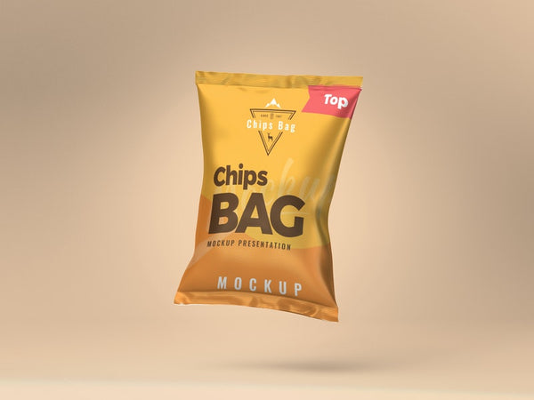 Free Chips Bag Psd Mockup