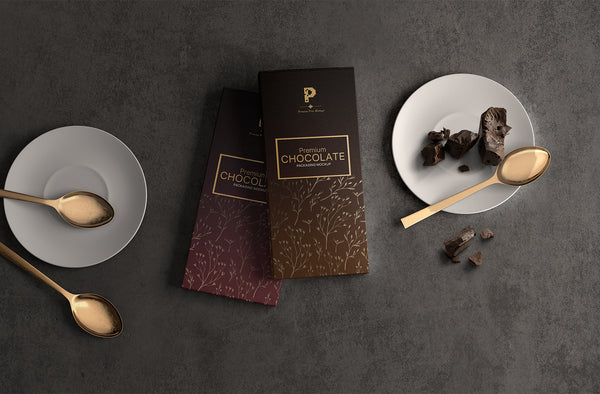 Free Chocolate Bar Packaging Mockup