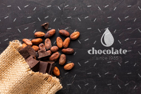 Free Chocolate Bar With Black Background Mock-Up Psd