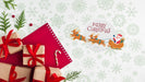 Free Christmas Composition With Gift Boxes Psd