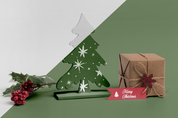 Free Christmas Decorations Mock-Up Psd