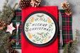 Free Christmas Food Concept Mock-Up Psd