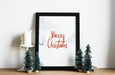 Free Christmas Holiday Greeting Design Mockup Psd