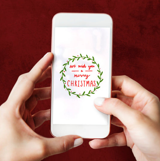 Free Christmas Holiday Greeting Design Mockup Psd
