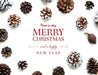 Free Christmas Holiday Greeting Design Mockup
