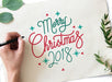 Free Christmas Holiday Greeting Design Mockup
