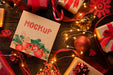 Free Christmas Mock-Up With Winter Lights And Decoration Psd