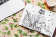 Free Christmas Mockup With Open Book Psd