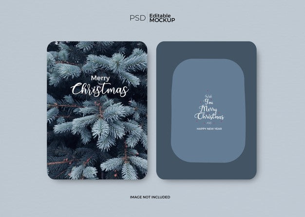 Free Christmas Template Mockup Psd