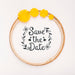 Free Circular Frame With Yellow Flowers Save The Date Mock-Up Psd