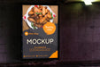 Free City Food Billboard Mock-Up Psd