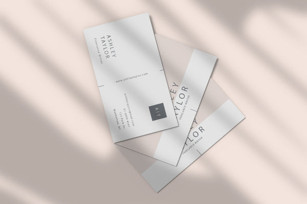 Free Clean Business Card Mockup