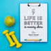 Free Clipboard With Weights Beside And Apple Psd