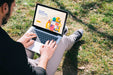 Free Close-Up Man Studying Outdoors Psd