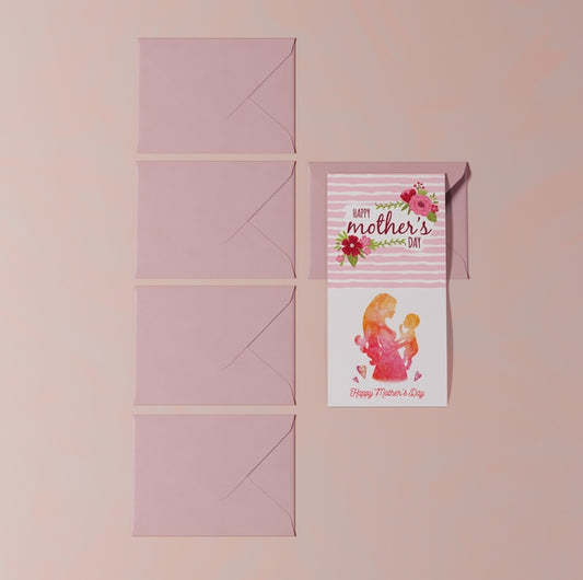 Free Close-Up Mothers Day Greeting Card Psd