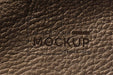 Free Close-Up Of Brown Leather Surface Mock-Up Psd