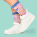 Free Close Up On Feet Wearing Socks And Sneakers Mockup Psd