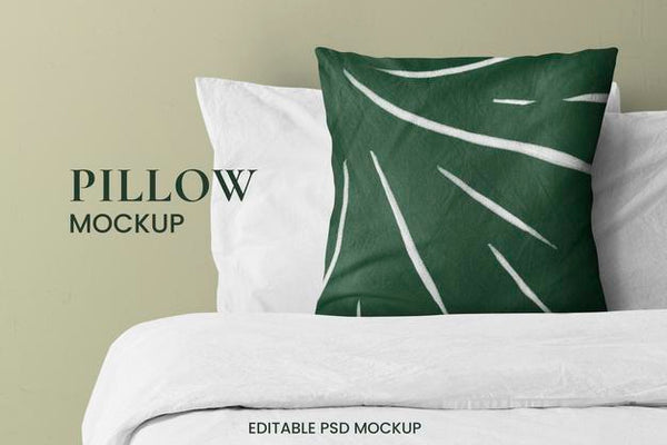 Free Close Up On Pillow Mockup Design Psd