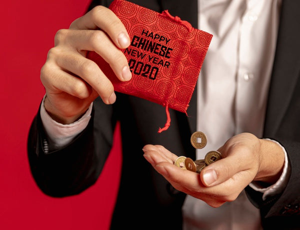 Free Close-Up Red Envelope With Money Psd