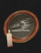 Free Close-Up Round Mock-Up Frame And Candle Psd
