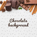 Free Close-Up Sweet Chocolate With White Background Mock-Up Psd