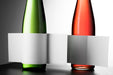 Free Close Up Wine Bottles Label Mock Up Psd