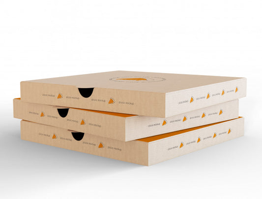Free Closed Pizza Box Mockup Psd