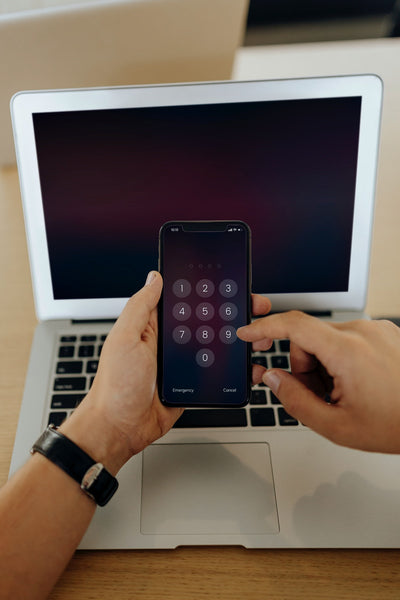 Free Closeup Of A Man Unlocking A Mobile Phone