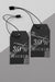 Free Clothing Modern Black Tag Mock-Up Psd