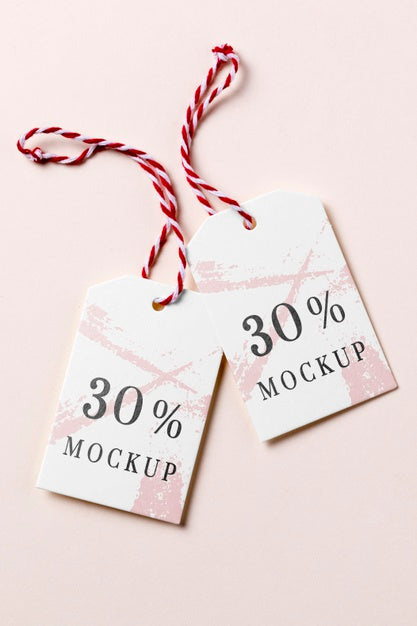 Free Clothing Tag Mock-Up With Discount Psd