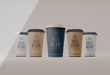 Free Coffee Cups Branding Arrangement Psd
