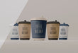 Free Coffee Cups Branding Assortment Psd