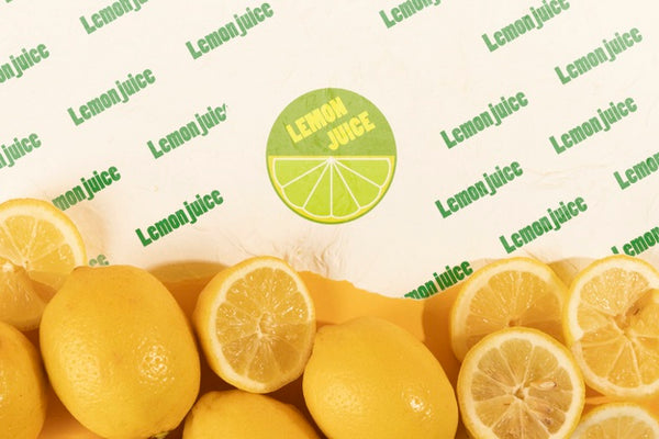 Free Collection Of Fresh Lemons With Mock-Up Psd