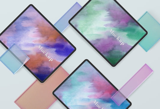 Free Collection Of Tablet Devices Mock-Up Psd